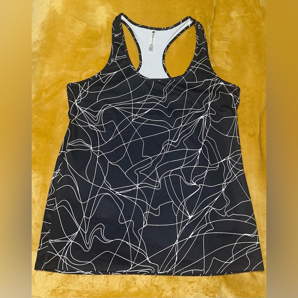Fabletics Black Graphic Tank Top *Brand New*